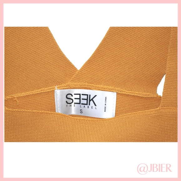 SEEK Yellow Crop Top - Picture 4 of 4